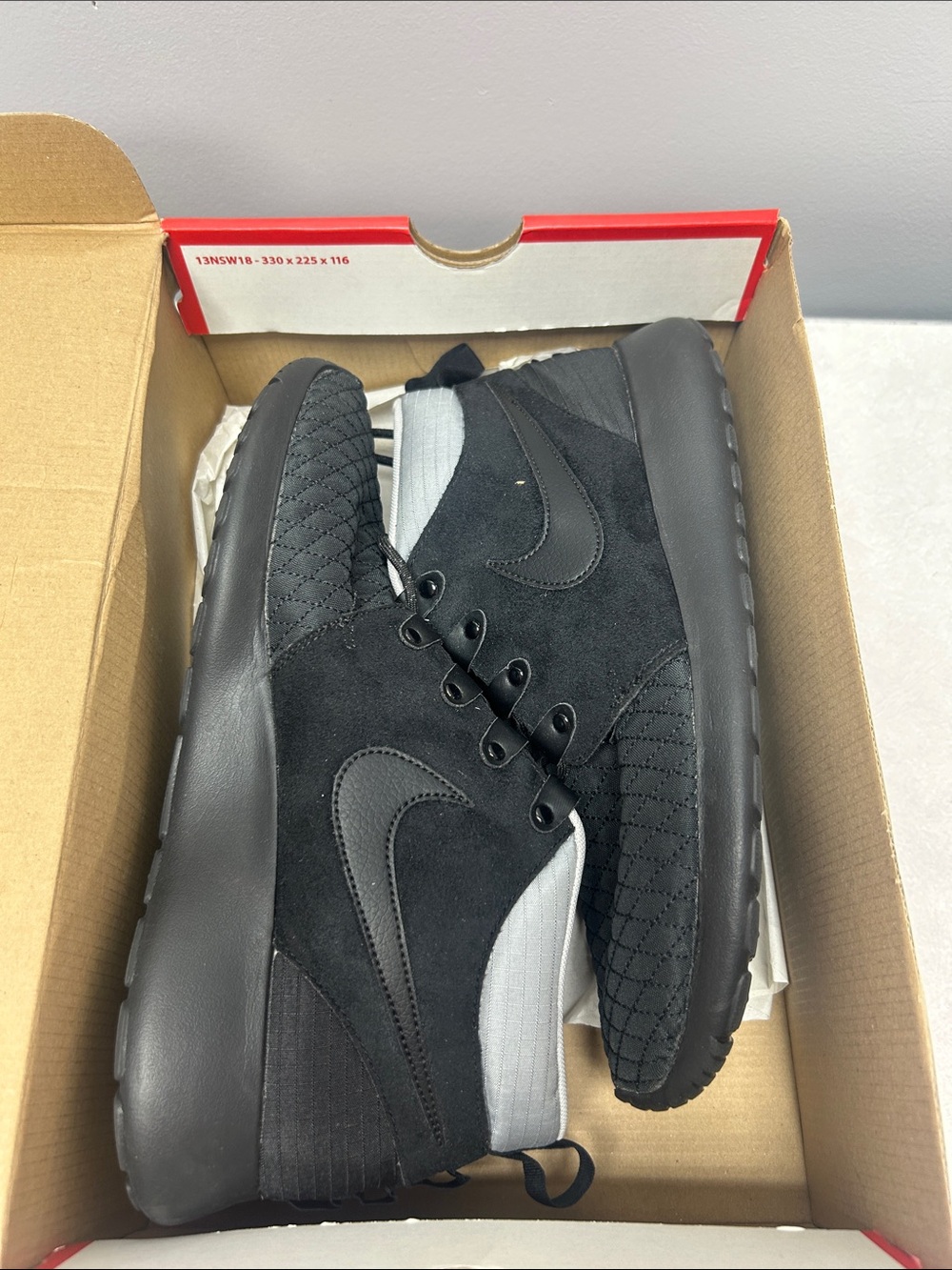 Nike Men’s Black Suede Low-Top Sneakers